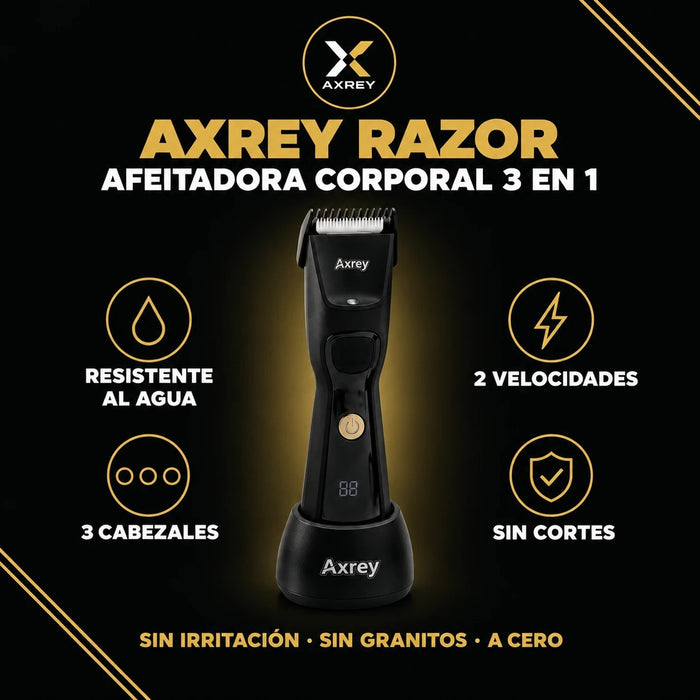 Axrey Razor - Afeitadora corporal 3 en 1